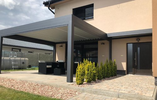 Pergola Skyline + Carport 3000 realizace Slovensko